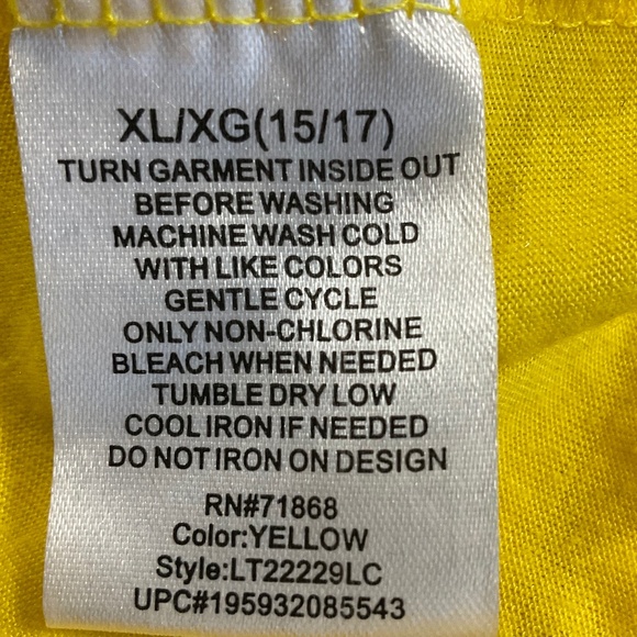 Nickelodeon SpongeBob Graphic Tee Yellow Women’s XL T-shirt - Picture 5 of 6